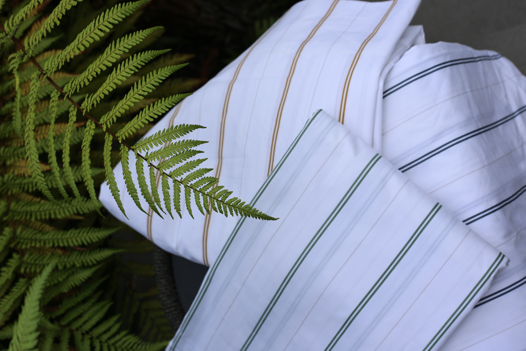 MM Linen | Cape Stripe Sheet Sets |Leaf| Matching Extras Sold Separately image 3